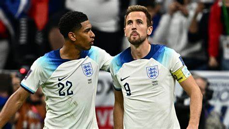 Jude Bellingham and Harry Kane score for England in Euro 2024